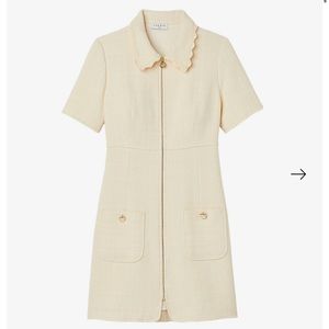 Sandro Gregoria Zipped Tweed Dress